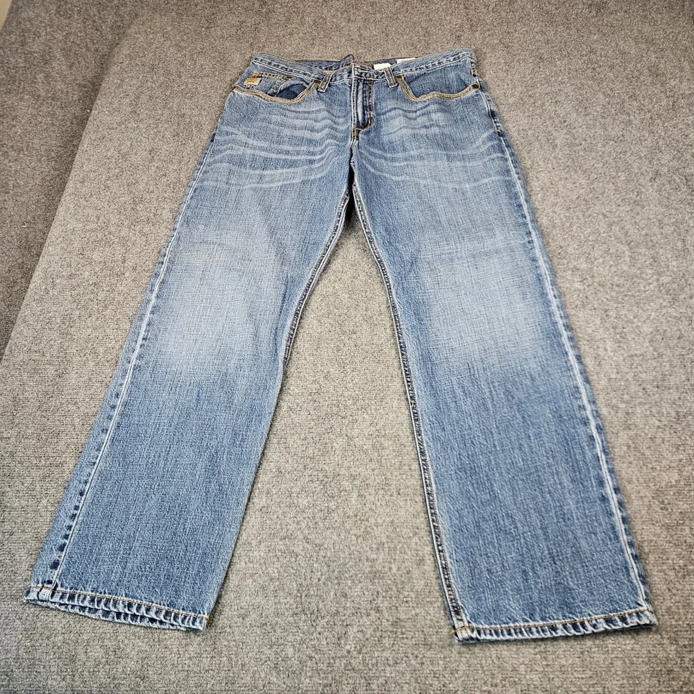 Cinch Westin Mens Jeans 36x32 Medium Wash Straight Leg Denim MB98534001